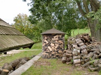 Großer Holzschuppen 6m³ mit Aludach