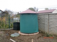 Großer Holzschuppen 6m³ mit Aludach