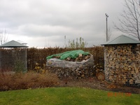 Großer Holzschuppen 6m³ mit Aludach