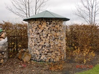 Großer Holzschuppen 6m³ mit Aludach