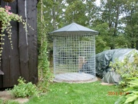 Großer Holzschuppen 6m³ mit Aludach