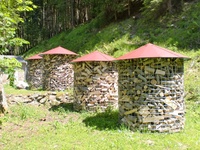 Großer Holzschuppen 6m³ mit Aludach