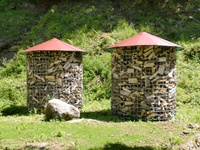 Großer Holzschuppen 6m³ mit Aludach