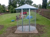 Großer Holzschuppen 6m³ mit Aludach