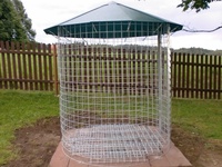 Großer Holzschuppen 6m³ mit Aludach