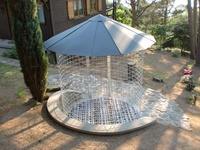 Großer Holzschuppen 6m³ mit Aludach