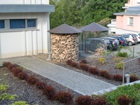 Großer Holzschuppen 6m³ mit Aludach