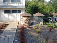 Großer Holzschuppen 6m³ mit Aludach