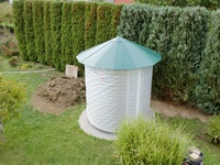 Großer Holzschuppen 6m³ mit Aludach