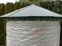 Großer Holzschuppen 6m³ mit Aludach