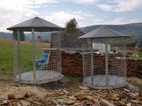 Großer Holzschuppen 6m³ mit Aludach