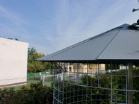 Großer Holzschuppen 6m³ mit Aludach