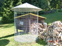 Kleiner Holzschuppen 4m³ mit verzinktem Dach