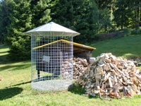 Kleiner Holzschuppen 4m³ mit verzinktem Dach