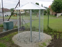 Kleiner Holzschuppen 4m³ mit verzinktem Dach