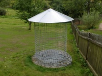 Untergrund unter den Holzschuppen 