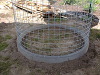 Untergrund unter den Holzschuppen 