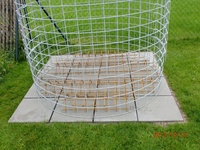 Untergrund unter den Holzschuppen 