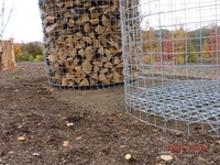 Untergrund unter den Holzschuppen 