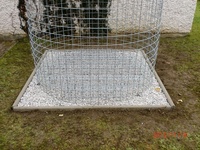 Untergrund unter den Holzschuppen 