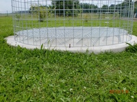 Untergrund unter den Holzschuppen 