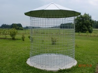 Untergrund unter den Holzschuppen 