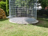 Untergrund unter den Holzschuppen 