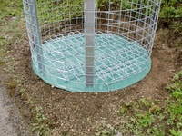 Untergrund unter den Holzschuppen 