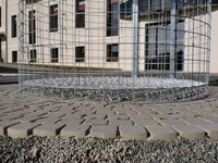 Untergrund unter den Holzschuppen 