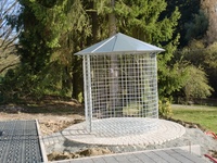 Untergrund unter den Holzschuppen 