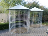 Untergrund unter den Holzschuppen 