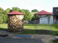 Untergrund unter den Holzschuppen 