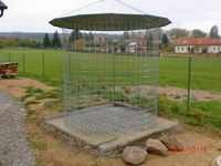 Untergrund unter den Holzschuppen 